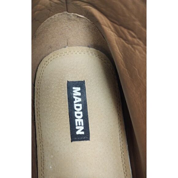 Steve Madden Men\'s M-Alakk Cognac  Brown Chukka  Leather Boots Shoes  Size 12M